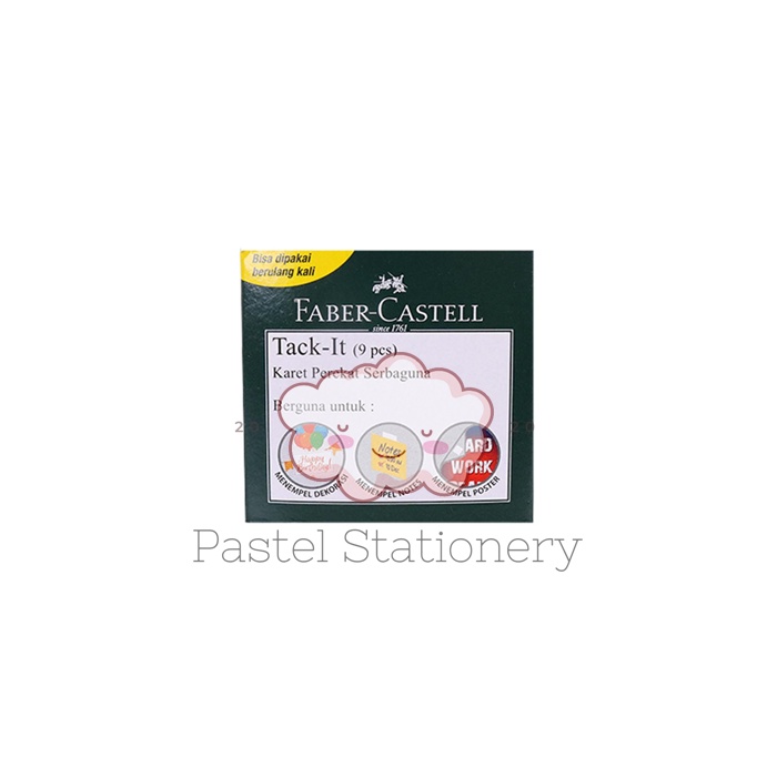 

Glue Adhesive Tack It Faber-Castell Isi 9 - Lem Karet Tempel Serbaguna