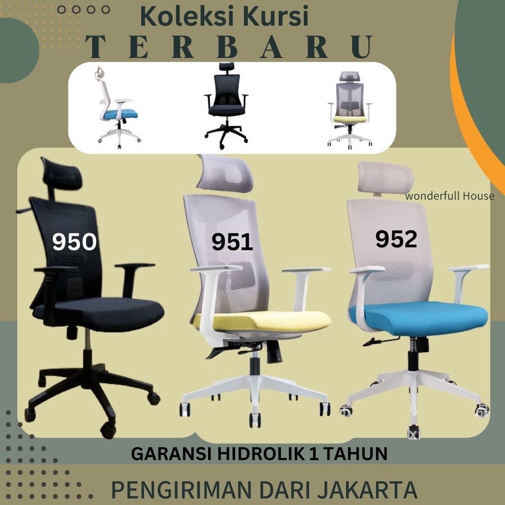 Kursi Kantor Kursi Kerja Kursi Staff Kursi Kerja Jaring Sandaran Kursi Gaming Kepala Office Chair Perlengkapan Rumah