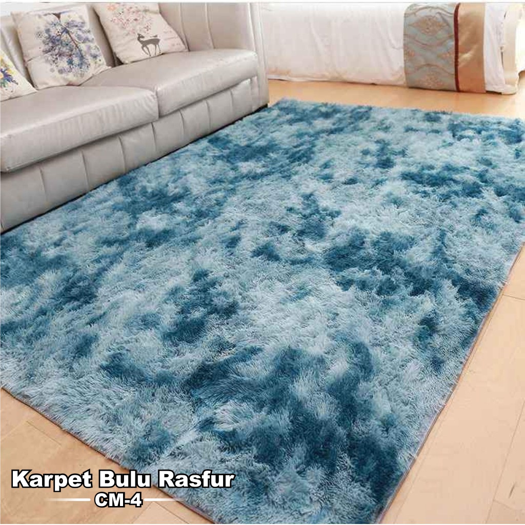 Karpet Bulu Lantai Ukuran 120x180CM Anti Slip Minimalis Karpet Ruang Tamu