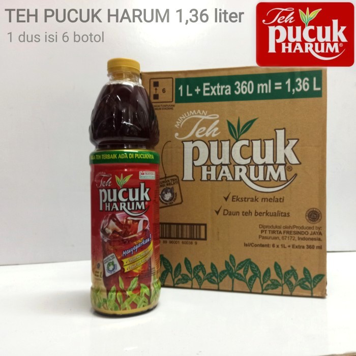 Teh pucuk kemasan botol 1,36 liter khusus instan