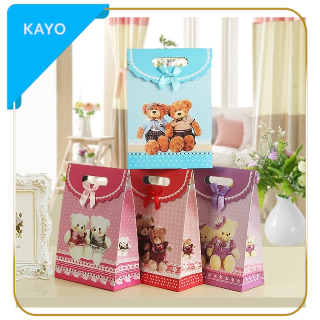 

paper bag BEAR L serbaguna, bungkus baju, souvenir, paper bag serbaguna