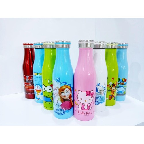 Termos 500ml JX60 Termos Motif Karakter Termos Air Minum Portable Stainless Steel Vacuum Flask