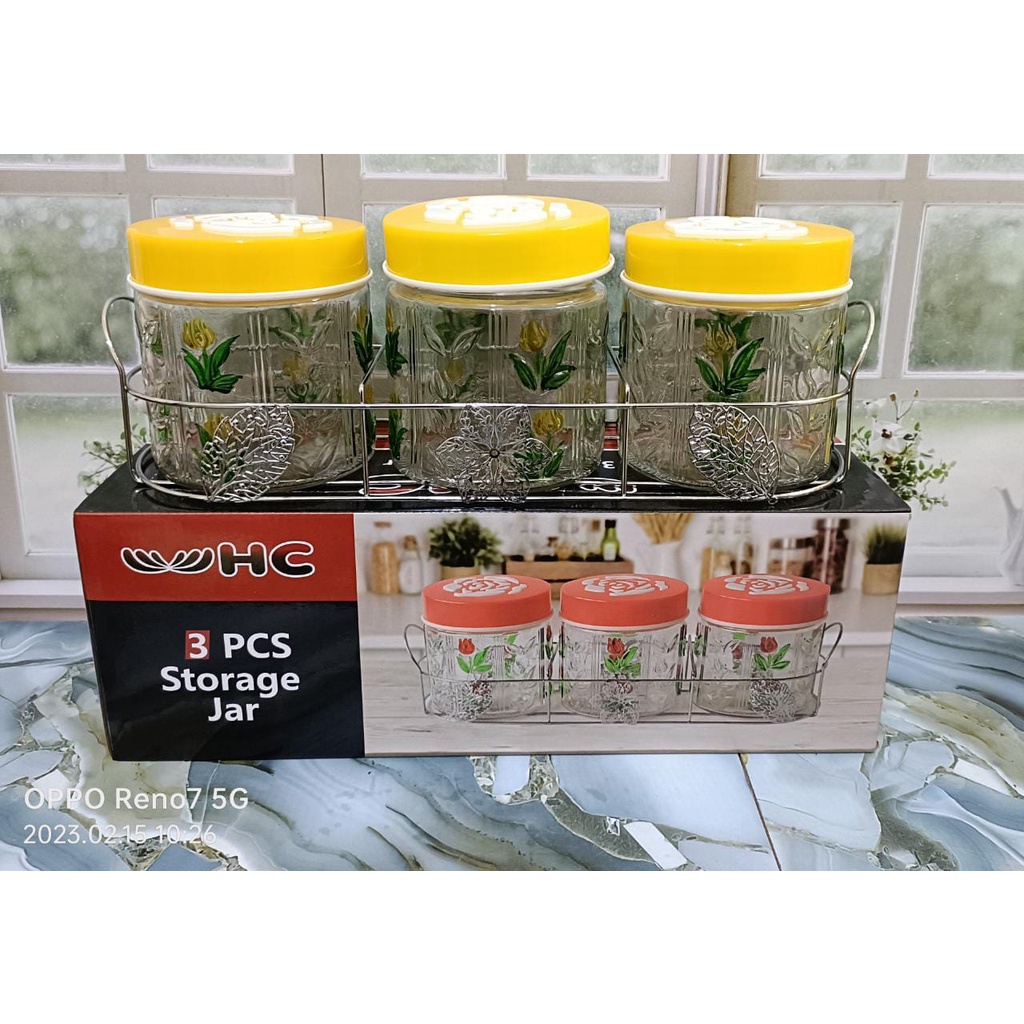 toples set kaca 3 pcs HC