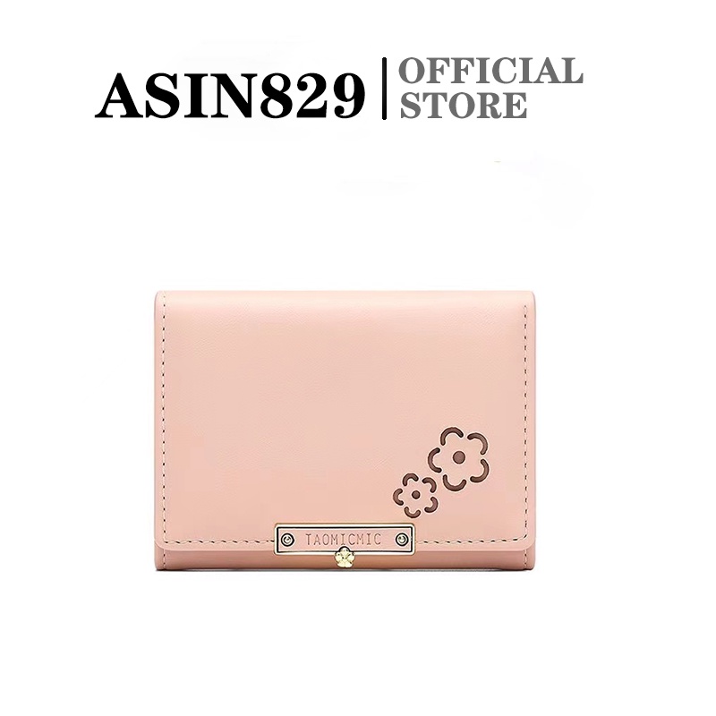ASIN829 Dompet wanita mini lipat pendek premium impor gaya Korea D235 Dompet Kartu Wanita Fashion Wanita Lipat Dompet Lady
