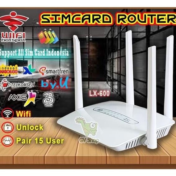 VQ - Wifi Wireless Router 4G LTE CPE Smartcom LX600 300Mbps support SIM CARD Modem Wifi Hotspot
