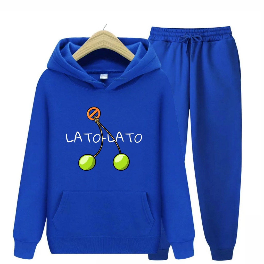 LATO LATO Sweater Hoodie Atasan Dan Setelan Anak Viral Kekinian Usia 4-12+Tahun Bisa Bayar Ditempat COD