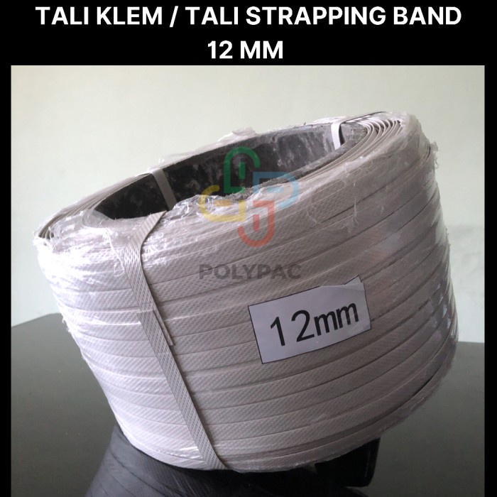 Tali Klem / Tali Strapping Band / Tali Packing [12 Mm] - Putih