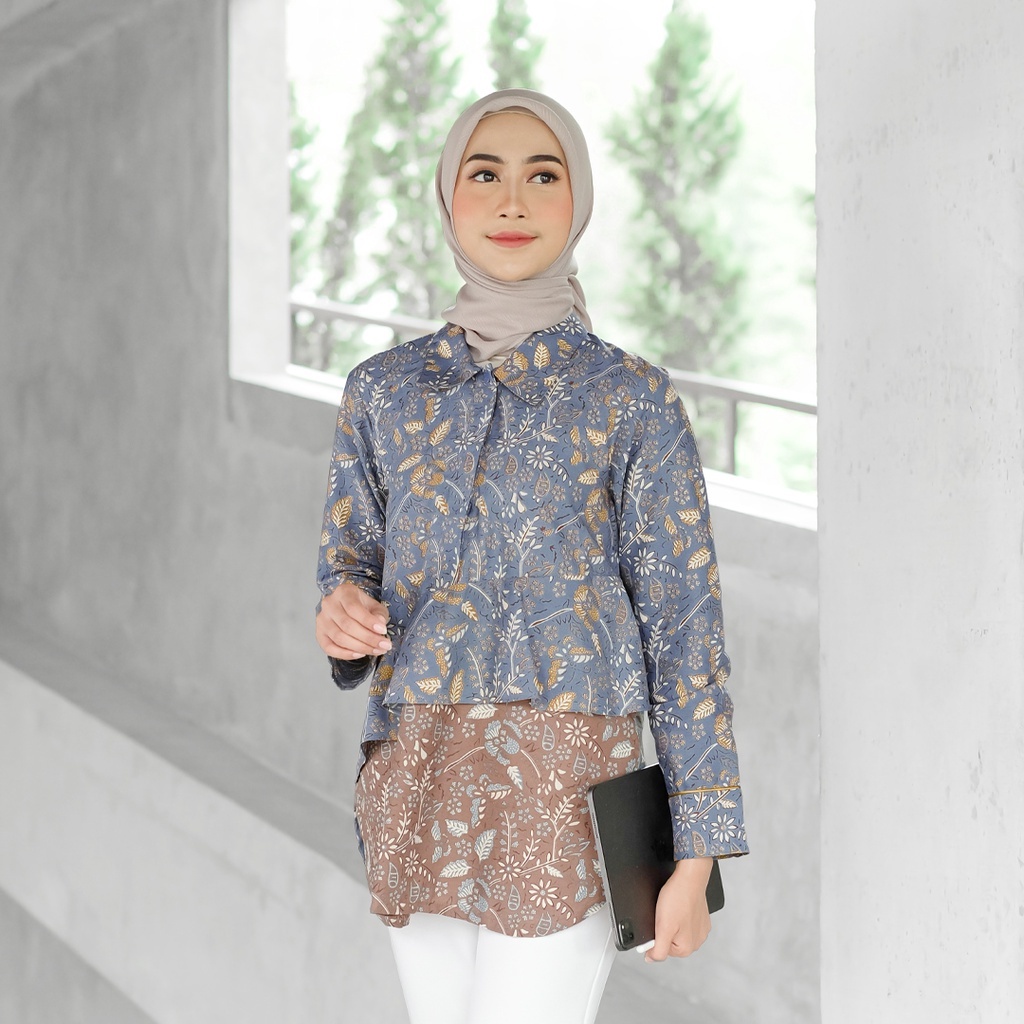 WARDANI  BATIKULA BLOUSE BATIK KERJA WANITA MODERN