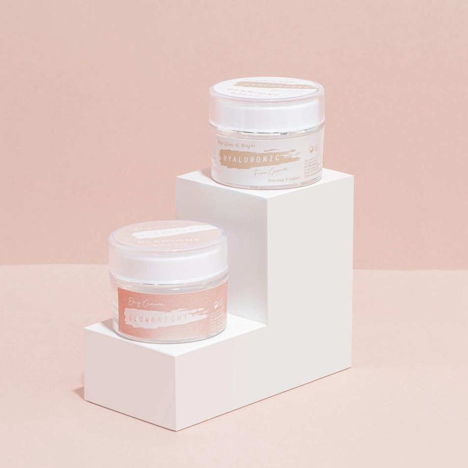 ❀ Double Brightening Cream Glow Skincare Glamione ♠