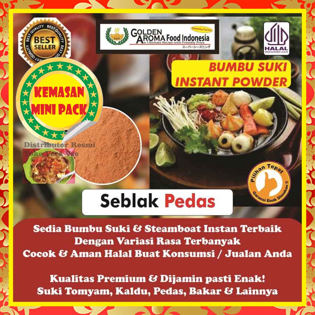 

Bumbu Suki Halal Seblak Pedas 50Gr Shabu Hotpot Sample Rasa Seblak Pedas Kemasan Kecil Instan Steamboat Sabu Kuah Soup Original Stemboat Steamboot Sukiyaki Grill Bakar Instant Gafi Murah Enak Terbaik Premium Promo Rekomendasi