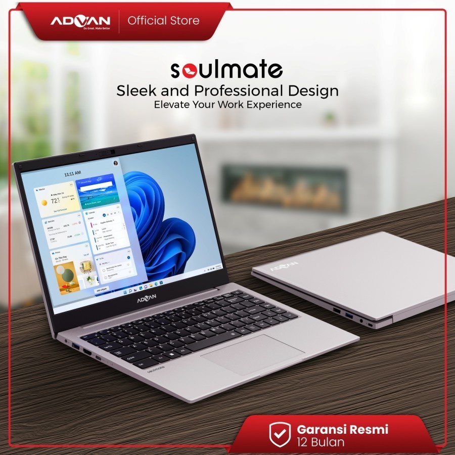 Laptop Murah !!! ADVAN SOULMATE 1405 5G14501A - N4020 4GB 128GB 14&quot;IPS HD W11 ORI
