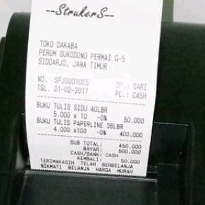 Printer Kasir POS Thermal 58 dan Software Aplikasi Toko Strukers