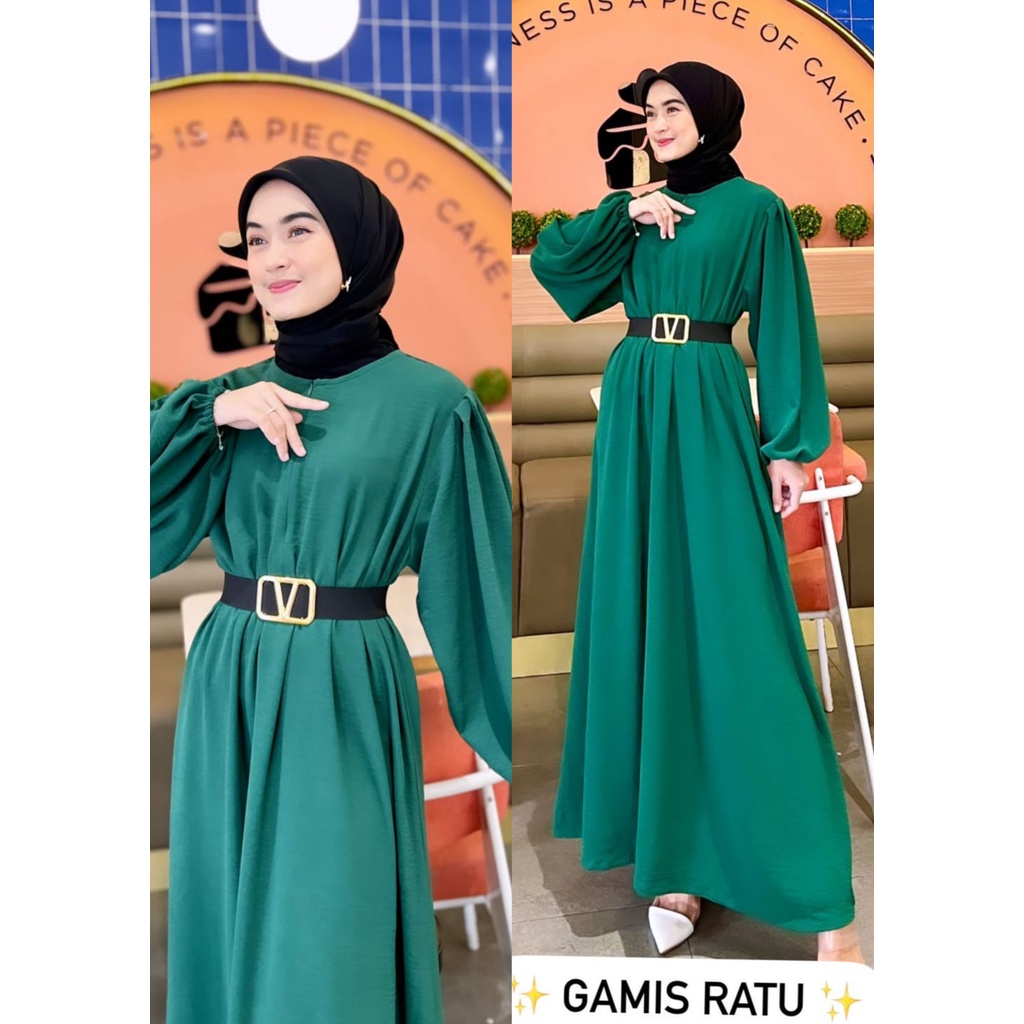 Gamis Ratu by Ratu Homewear/gamis cringkle/polos