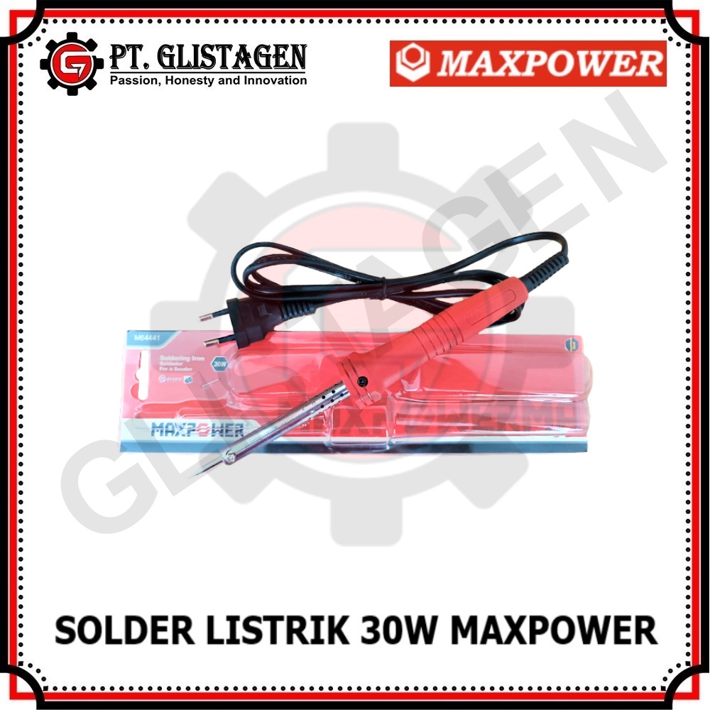 MAXPOWER Solder Listrik 30 Watt Alat Patri Timah Soldering Iron HIGH QUALITY