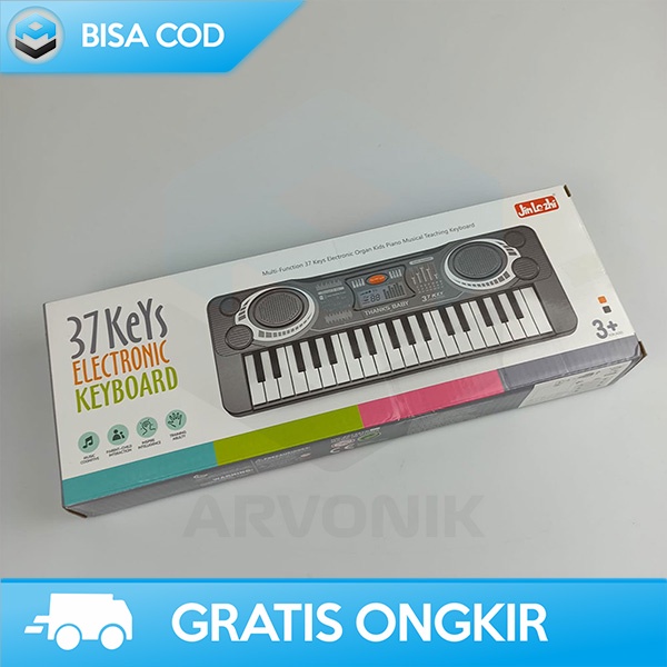 PIANO ANAK 37 KEYS MAINAN EDUKASI ALAT MUSIK PIANO PORTABLE 3xAA 1.5V