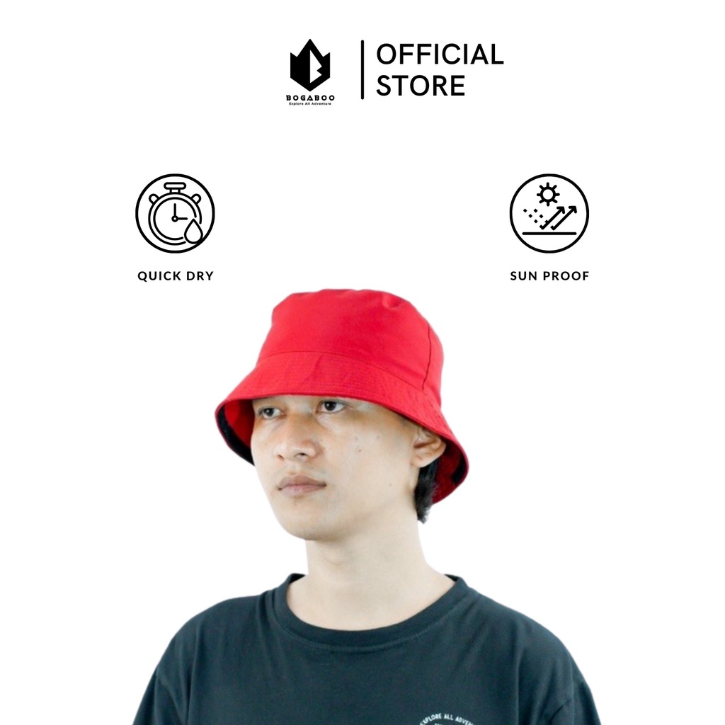 Topi bucket hat - TOPI RIMBA POLOS - Topi Rimba Outdoor - Topi Rimba Outdoor