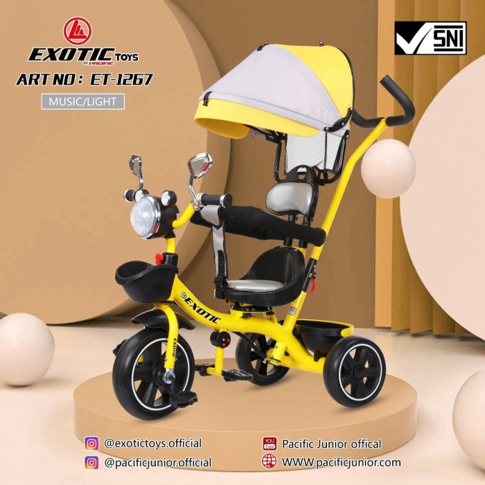 Best Seller Sepeda Roda Tiga Anak Tricycle Exotic Et -1267