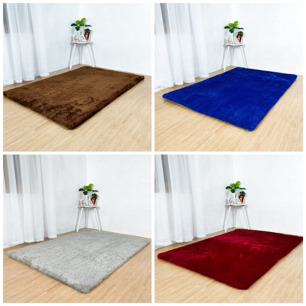 Karpet Bulu Rasfur Anti Slip 150 x 100 cm Tebal 3 cm