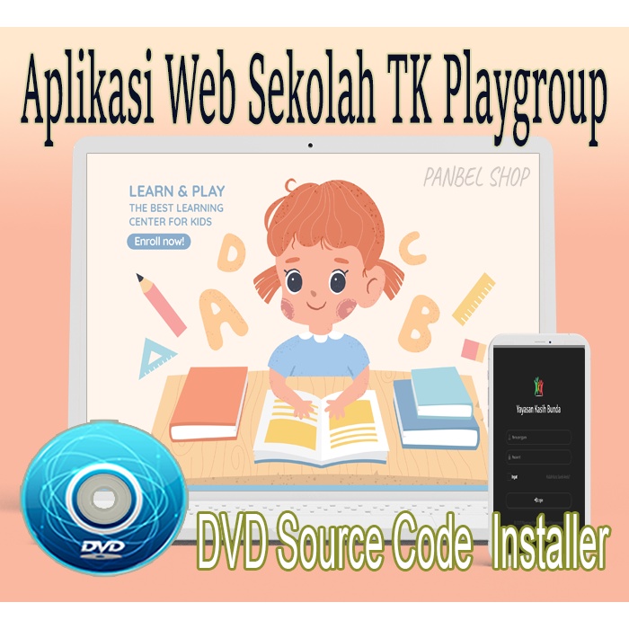 Aplikasi Web Administrasi Sekolah TK Playgroup PAUD (Source Code)