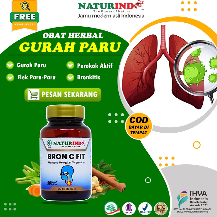 OBAT GURAH PARU SUARA SERAK AMPUH HERBAL TERLARIS NATURINDO
