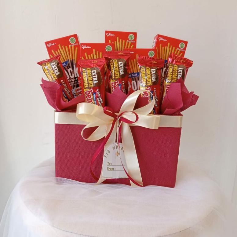 

Produk - Parcel Hampers Snack Box Ramadhan Hari Raya Pocky Bengbeng Premium Promo Best Seller!!