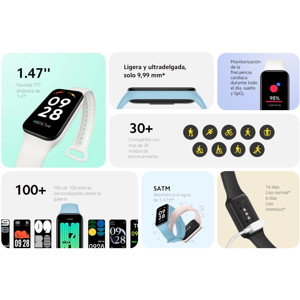 Redmi Smart Band 2 Smart Watch Vibrant 1.47&quot; TFT  display