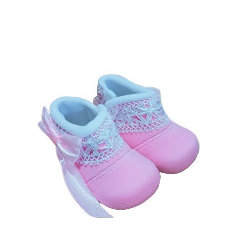 Sepatu Anak Bayi Perempuan Prewalker Shoes 0-12 bulan Murah Terbaru Renda Bulu