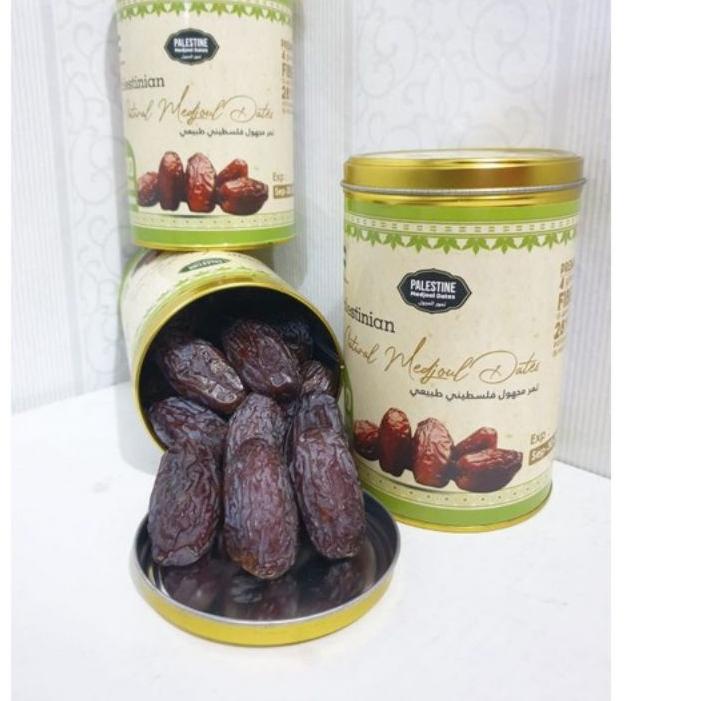 

❈ Kurma Medjool Palestina Jumbo Premium Grade A 500gr / Original Palestine Dates//Kemasan Kaleng ➫