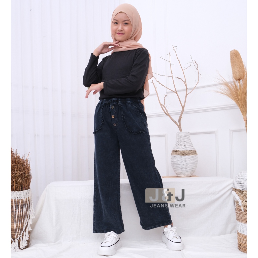 Alika Kulot Kids - Celana Kulot Jeans Anak perempuan