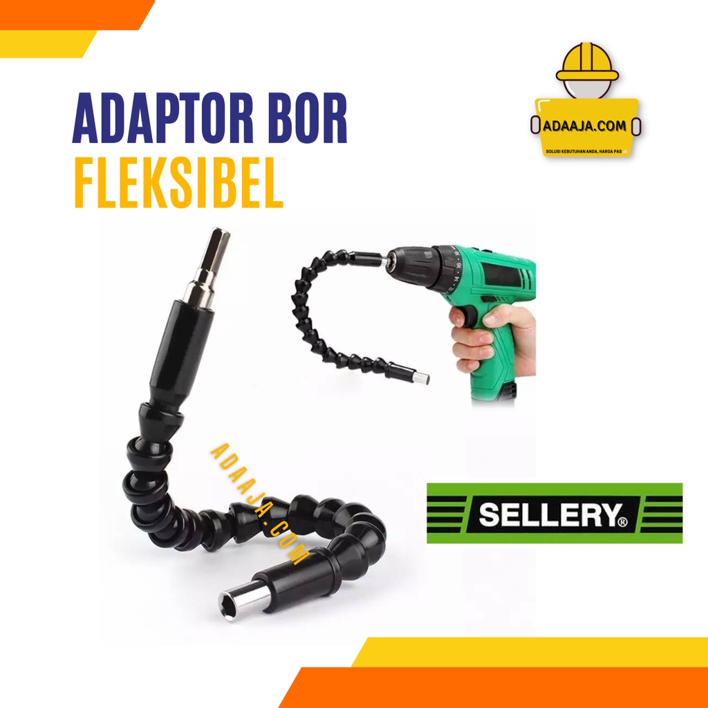 Adaptor Bor Fleksibel Sellery L Ekstensi Sambungan Kepala Mesin Bor