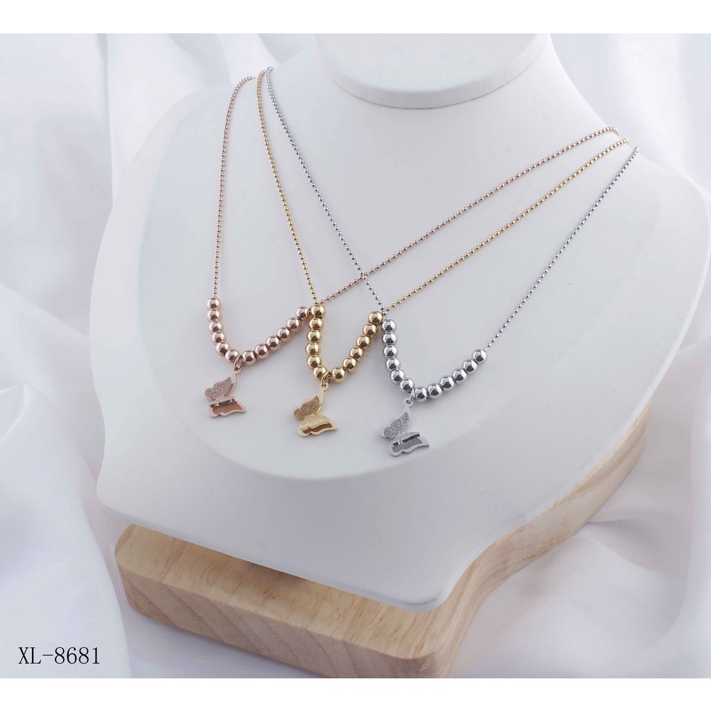 Kalung Kupu-kupu Perhiasan Titanium 8681/2051