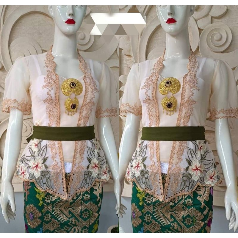 kebaya bordir padi