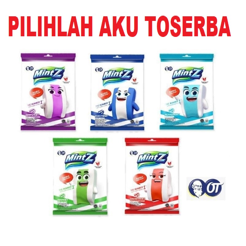 Mintz Permen Chewy RASA MIX - ( HARGA PAKET ISI 5 PCS MIX )