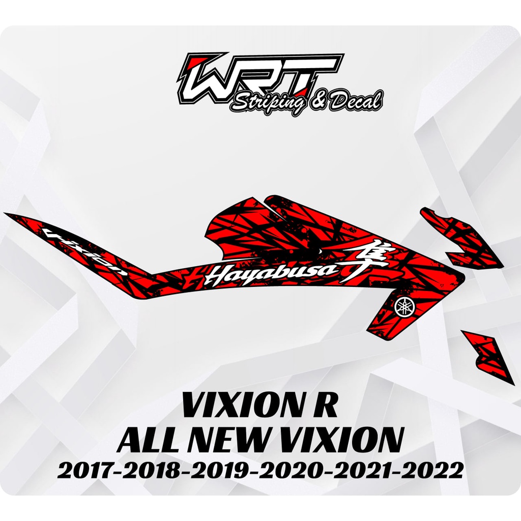 Striping Stiker Decal Vixion R All New 2017 2018 2019 2020 2021 2022 2023 Hayabusa