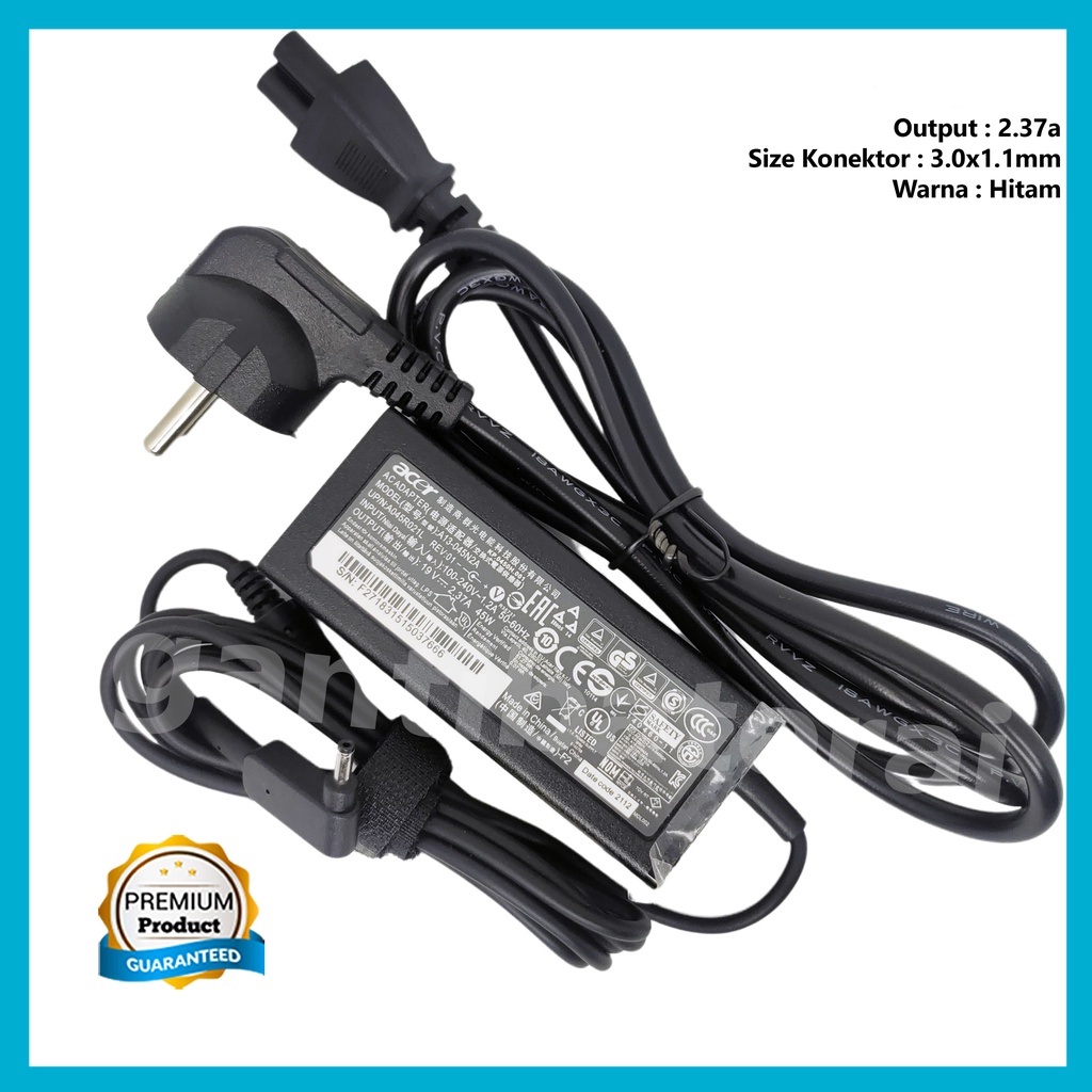 Adaptor Charger Laptop Acer Swift 3 SF314-51 SF314-52G-55WQ 19V 2.37A