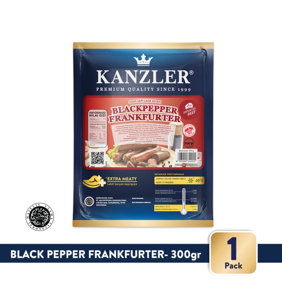 

Kanzler Beef Black Pepper 300gr