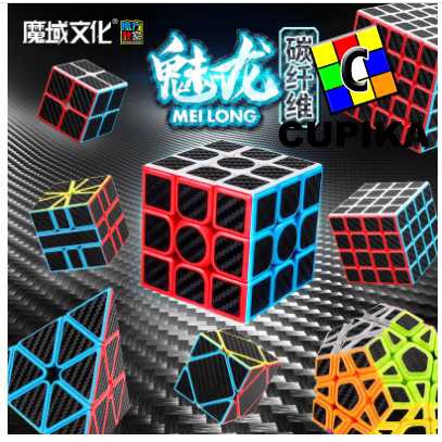 Rubik Moyu SKEWB Sticker Black Carbon Fiber termurah 3x3