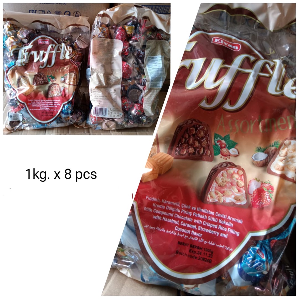 

QH COKLAT TRUFFLE 8 pcs x 1kg kemasan original/CARTON