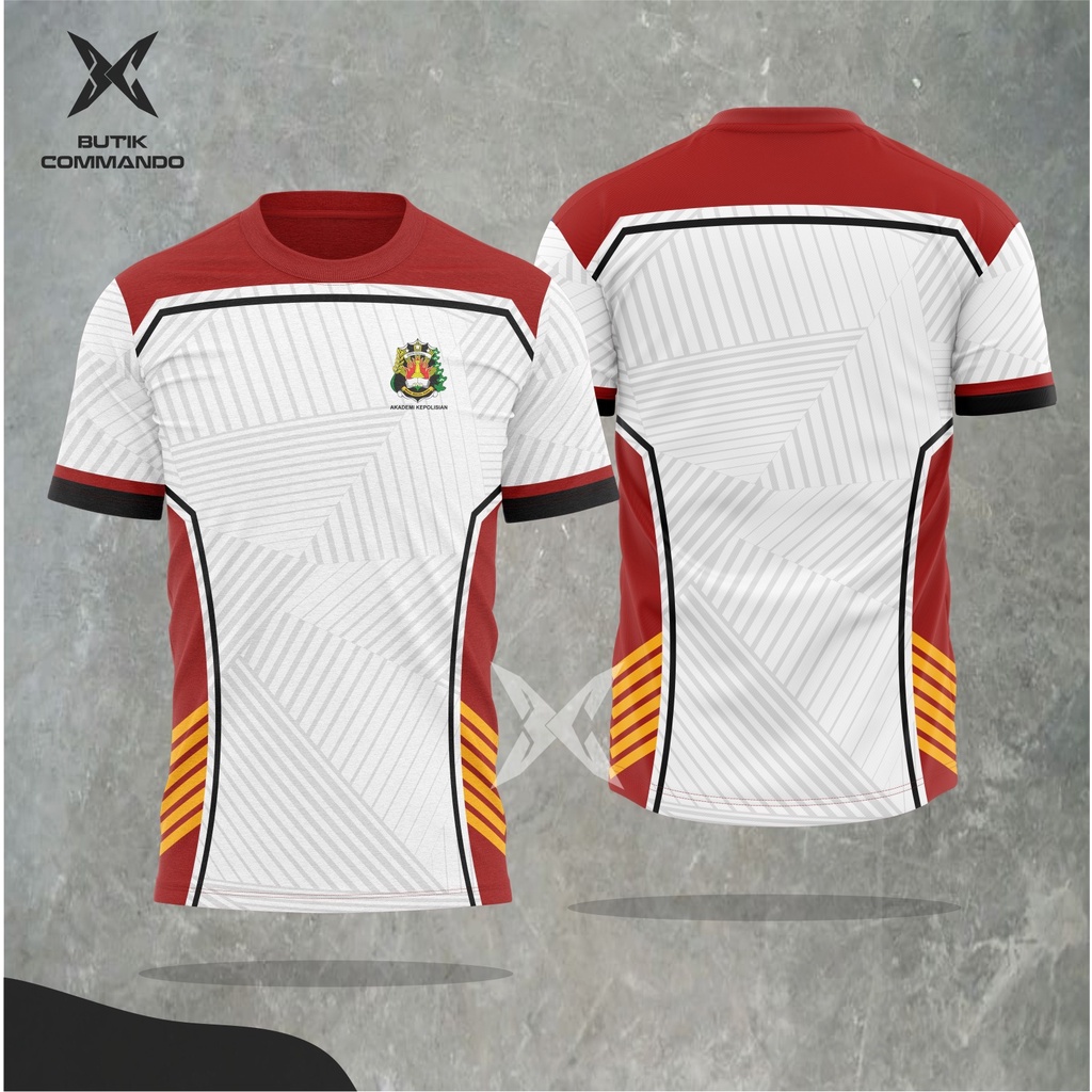 Kaos Olahraga Jersey Polisi Baju Printing Custom Pria Wanita Original