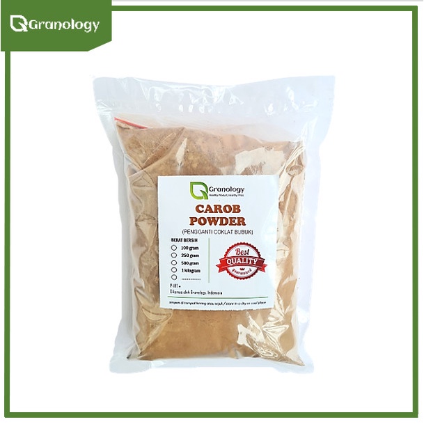 Bubuk Coklat Pengganti / Carob Powder (500 gram) by Granology