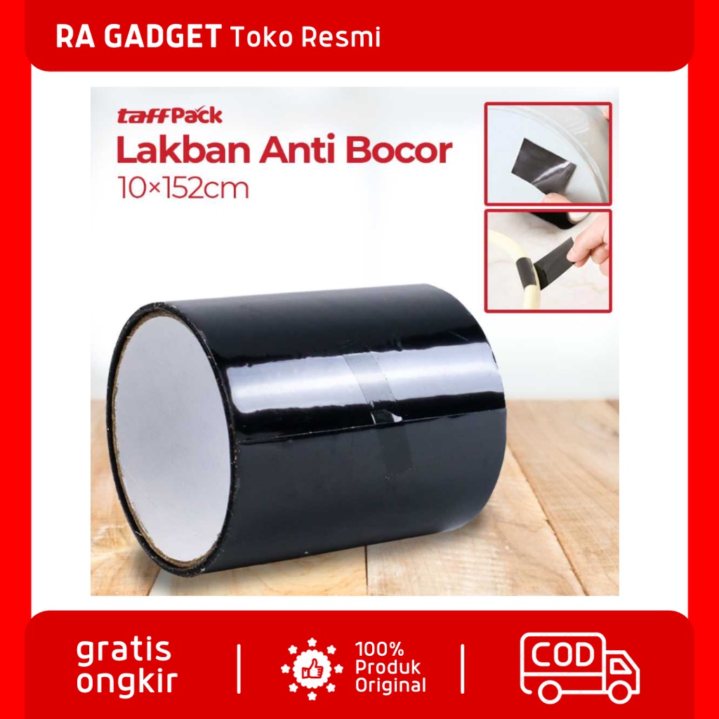 Lakban Anti Bocor Waterproof Leak Stop Tape 10x152cm / Lakban Perekat Super Strong Isolasi Solasi Le