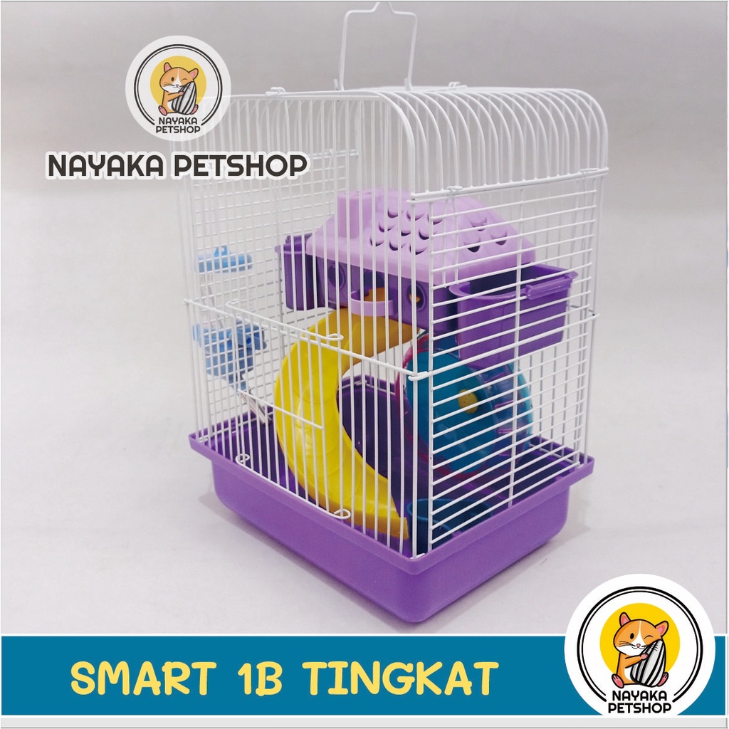 Smart Tingkat 1B Kandang Hamster Tingkat 2 Lantai Murah Rumah Besi Jeruji Hewan