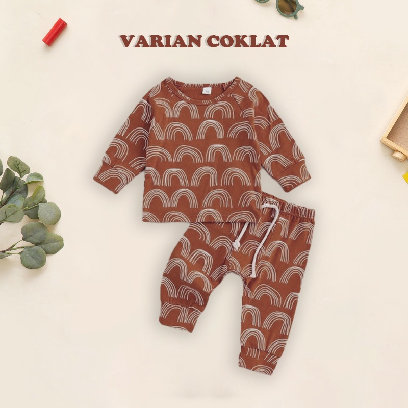 IL - SETELAN ANAK RAFAEL LENGAN PANJANG / SET ANAK BALITA LAKI-LAKI MOTIF