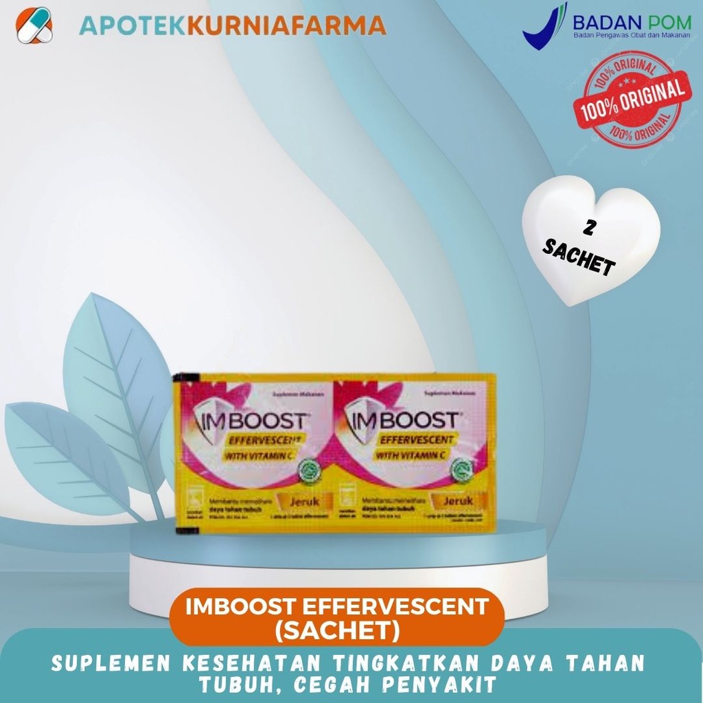 IMBOOST EFFERVESCENT 2 SACHET - C Suplemen Daya Tahan Tubuh