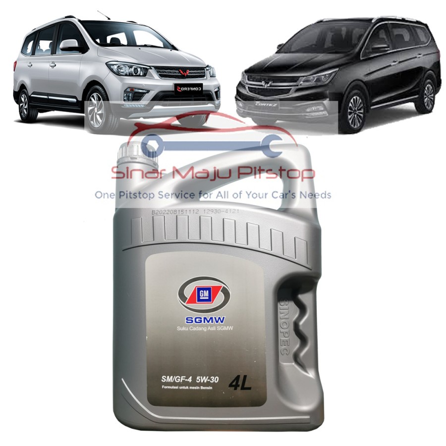 Pelumas Oli Mesin Mobil Resmi WULING CORTEZ 1.8 & CORTEZ 1.5 & FORMO - SGMW 5W-30 API SM Original 4 