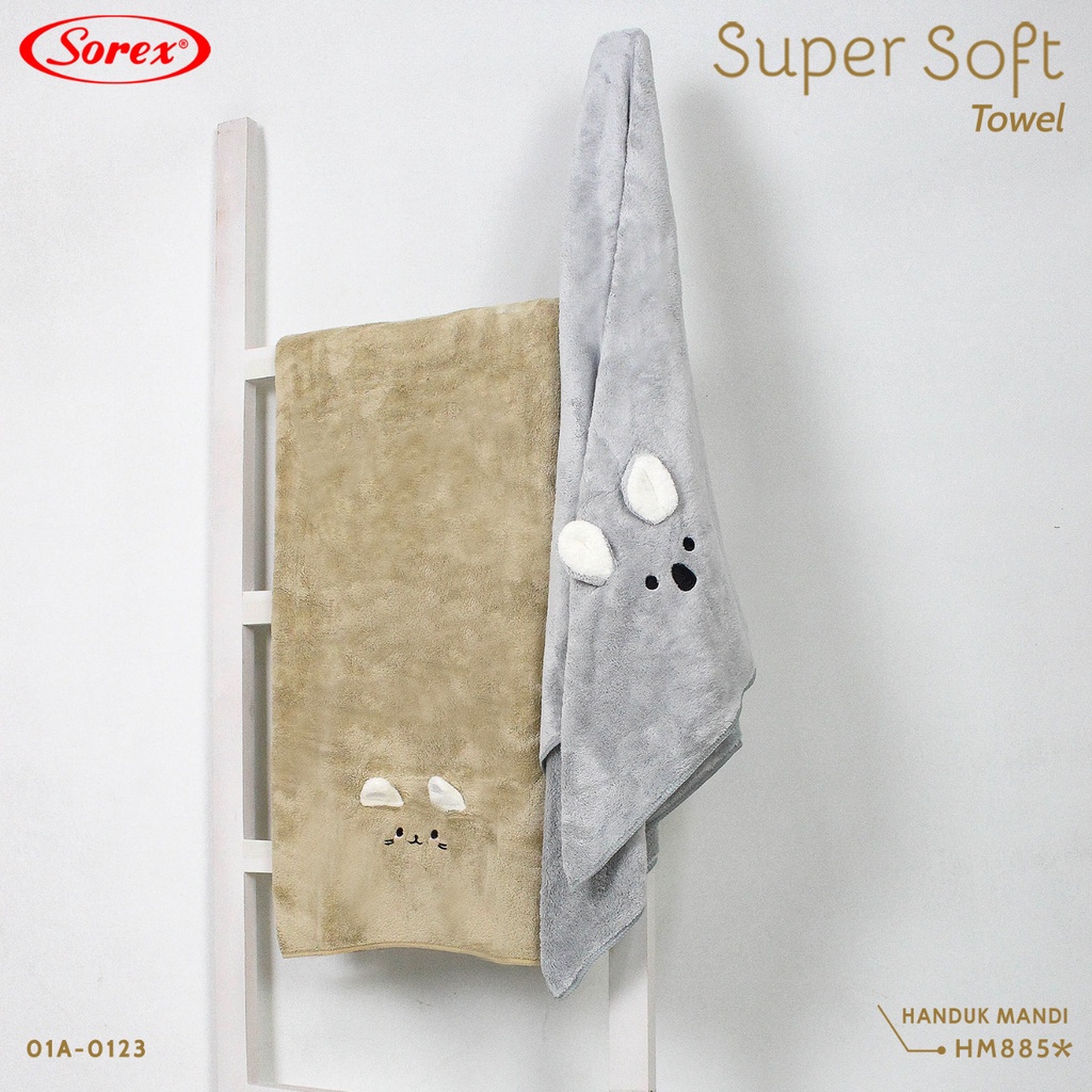 Sorex Microfiber Towel Animal Handuk Mandi Premium Dewasa Dan Anak 60 x 120cm HM-885