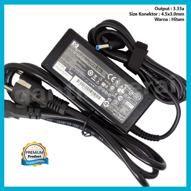 Adaptor Charger Original Laptop HP 348-G3 348-G4 Series 19.5V-3.33A