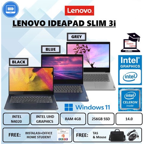 LAPTOP LE IDEAPAD SLIM 3i 14 N4020 14 INCH