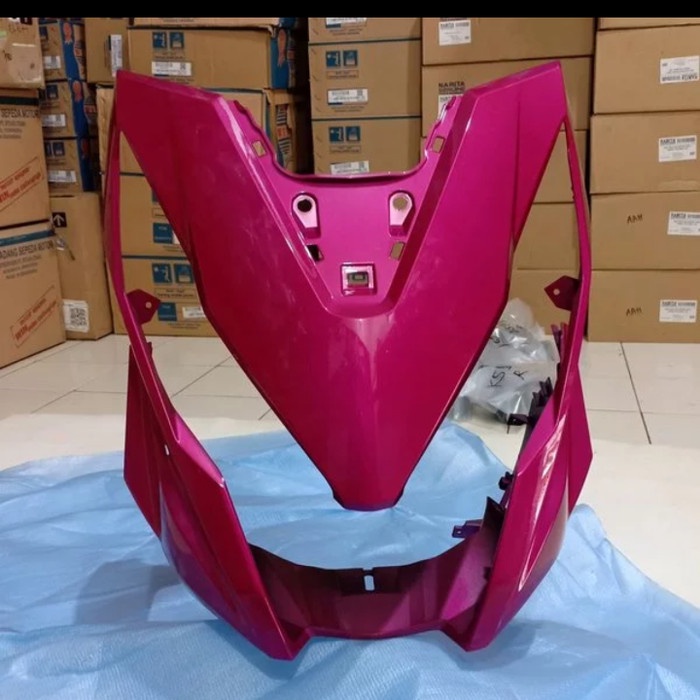 cover tameng body depan motor honda beat new all esp warna pink