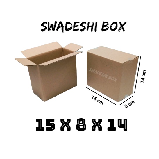 

kardus/karton/box uk. 15x8x14 cm untuk packing singlewall polos